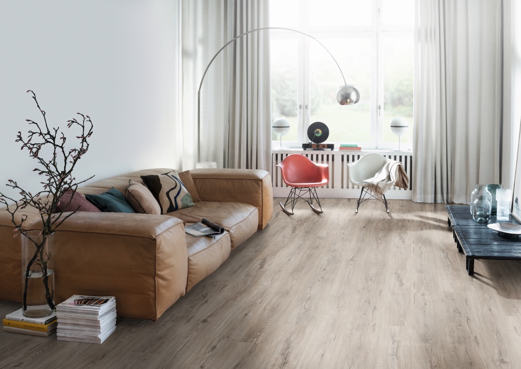 Lame de sol stratifié EGGER Grey Melba Oak 2
