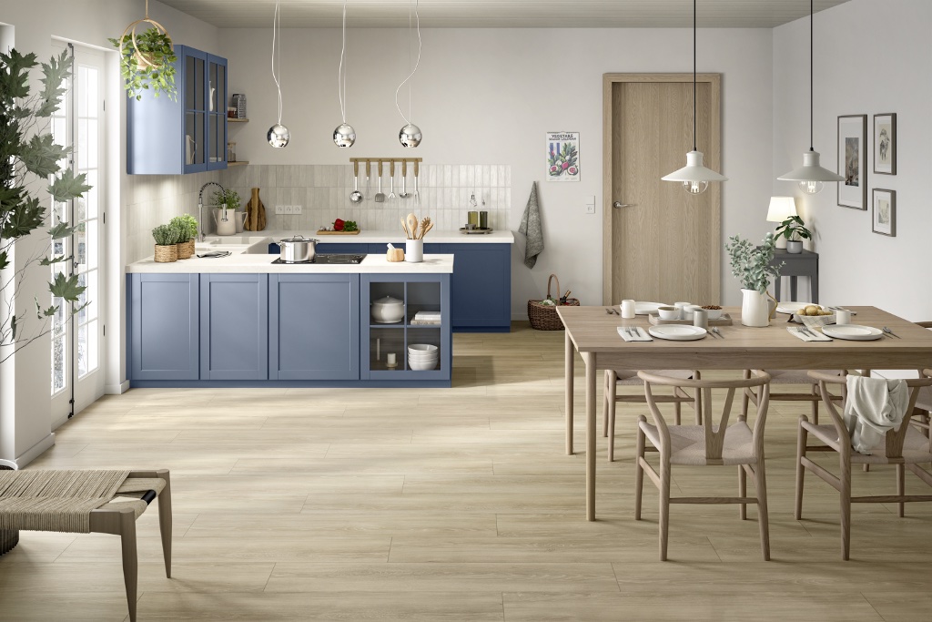 Lame de sol stratifié hydrofuge EGGER Cream Newport Oak 5
