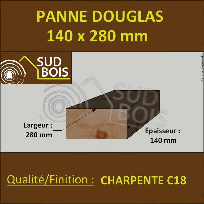 Panne / Poutre 140x280 Douglas Charpente C18
