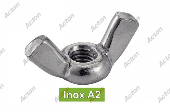 Écrou à à oreilles forme americaine inox A2 Acton