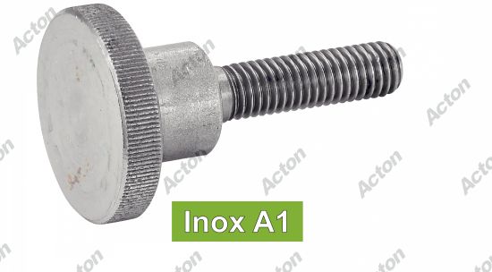Vis moletees type haut inox A1 - DIN 464 Acton