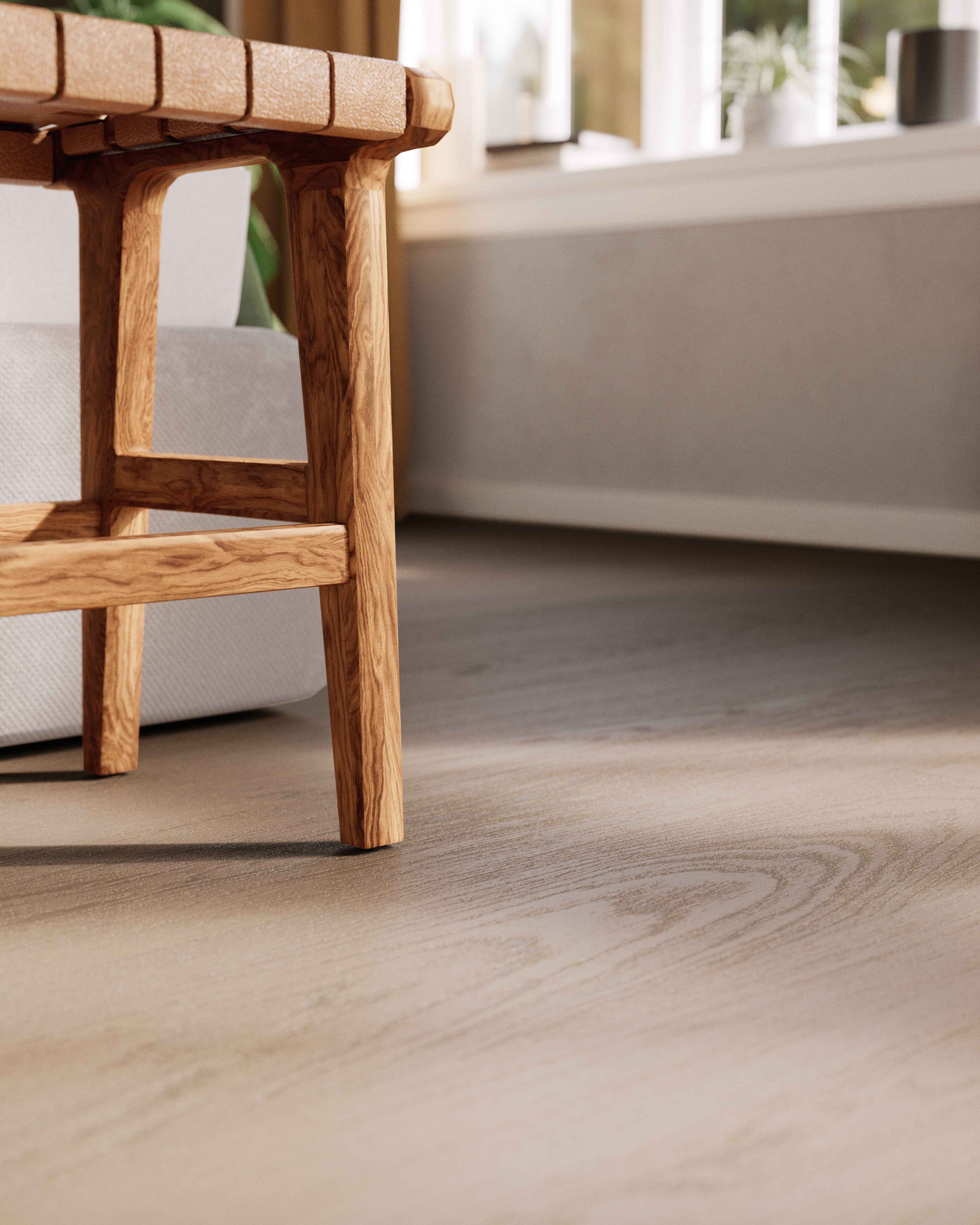 Lame de parquet hybride Bjelin Woodura Haradal chêne Mineral Grey 4