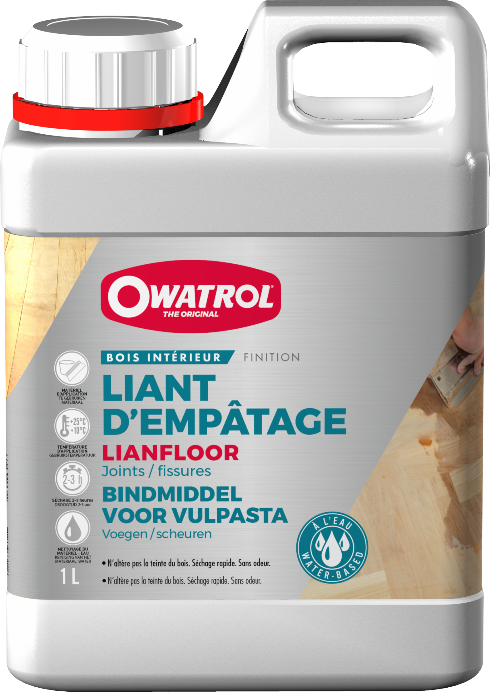LIANFLOOR® : Liant d'empâtage pour joints, trous, fissures - Parquet, escalier...