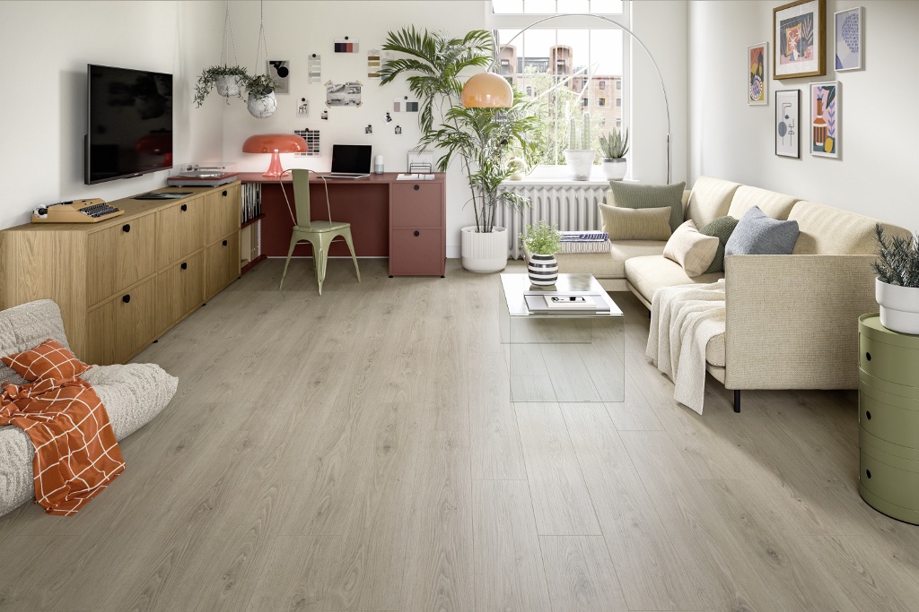 Lame de sol stratifié hydrofuge EGGER Grey Treviso Oak 5