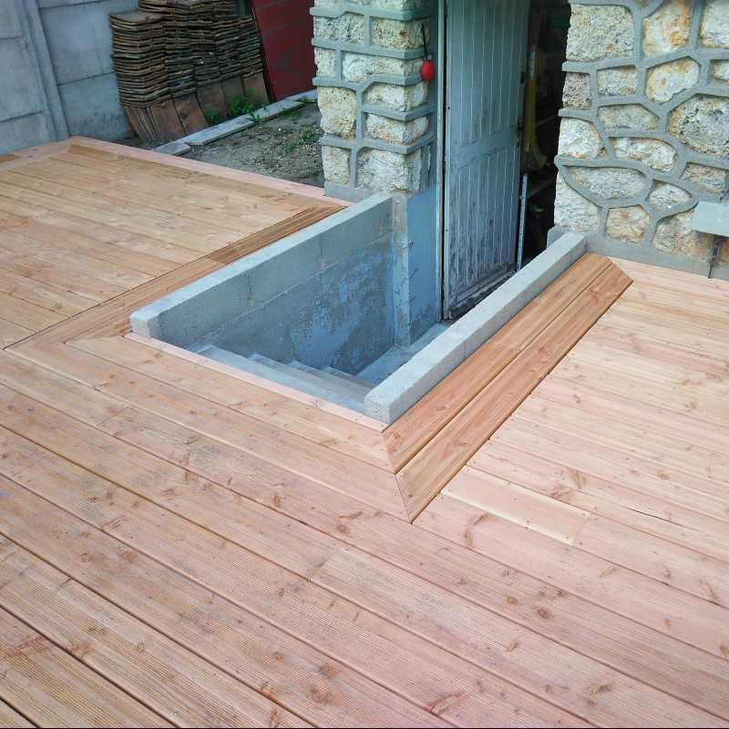 Lame de Terrasse Bois Striée FIGARO 27x145 Douglas 3
