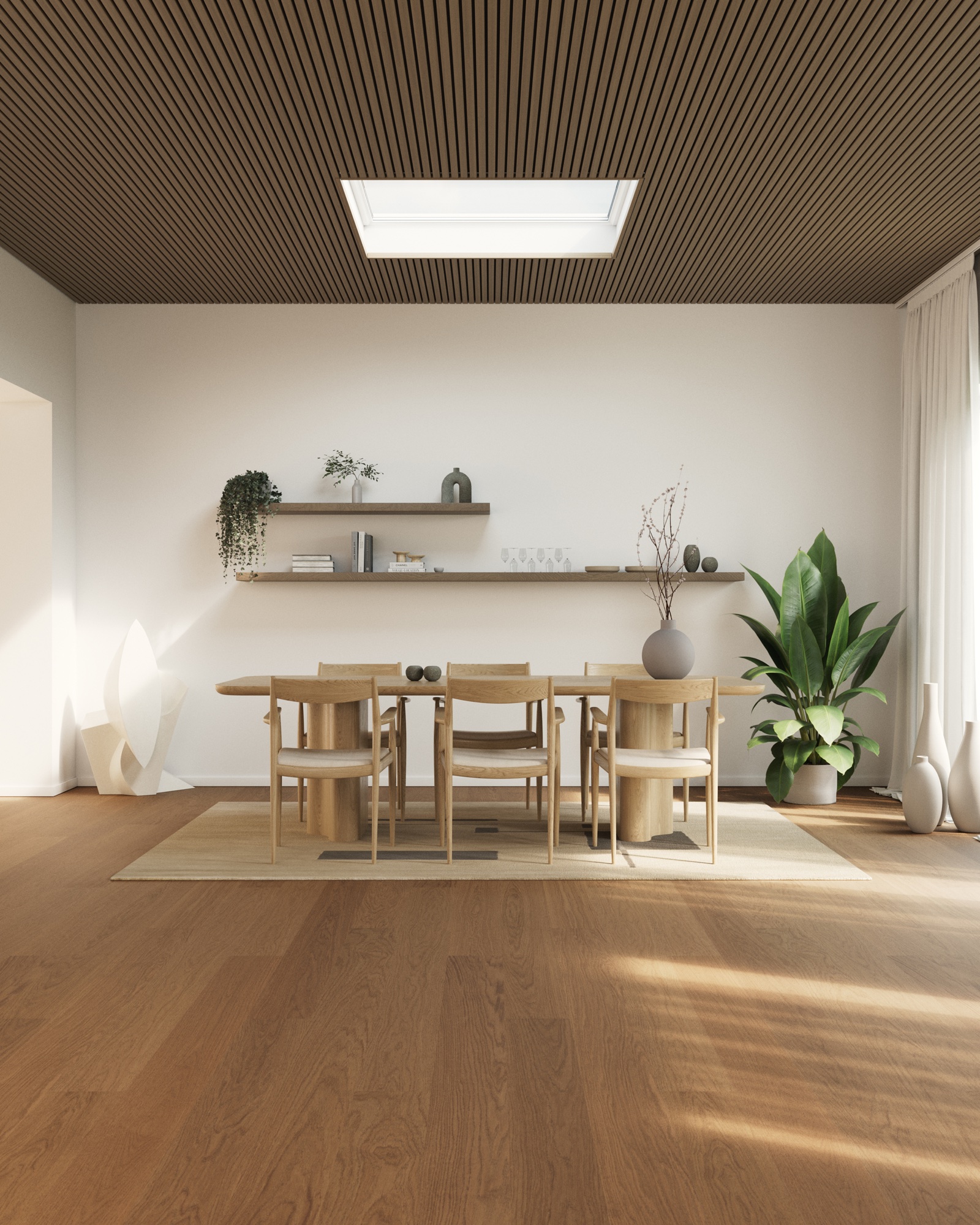 Lame de parquet hybride Bjelin Woodura Venestad chêne Terra Brown 2