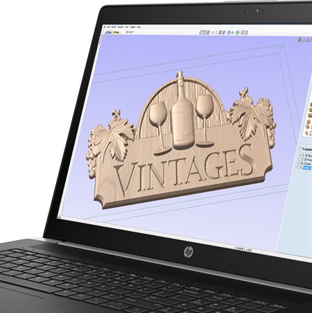 Logiciel CFAO Vectric VCarve Pro 3