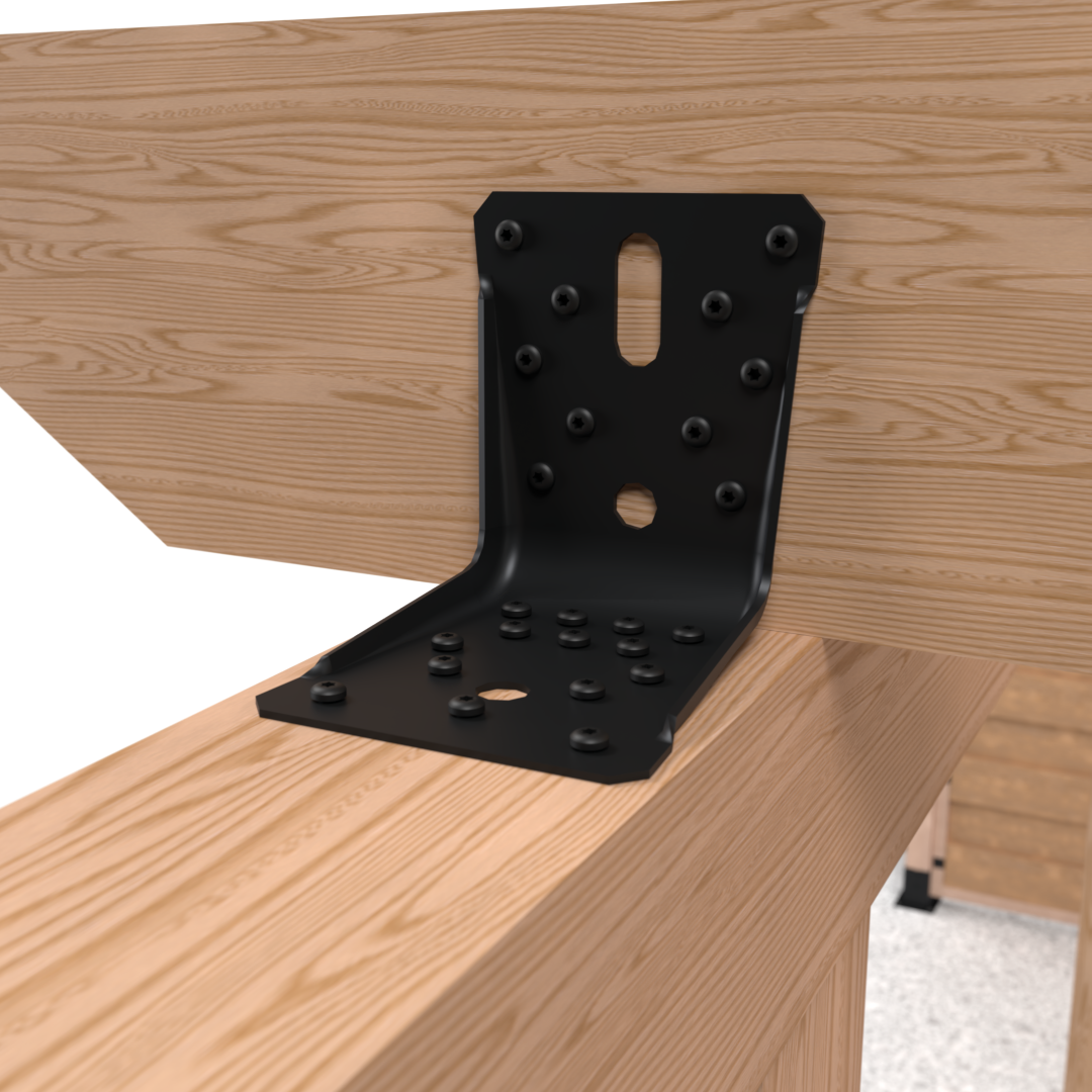 ABR100PB Equerre de structure - Finition noire