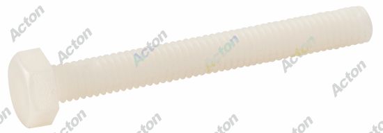 Vis nylon tête hexagonale filetage total type DIN 933 Acton