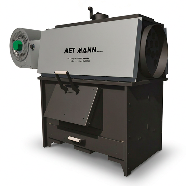 Poêle à bois industriel Eco Pol ventilateur centrifuge 50 kW