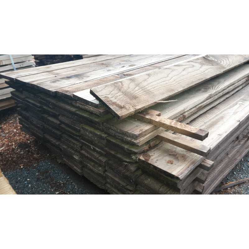 Planche Volige Liteau 18x60 Résineux Traité Autoclave Marron Cl. 3-4 Choix 2-3 en 2m 4
