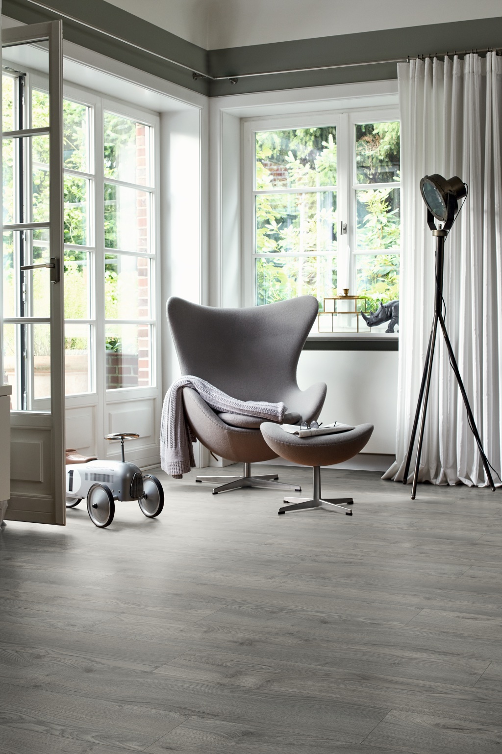 Lame de sol stratifié EGGER Grey Avery Oak 2
