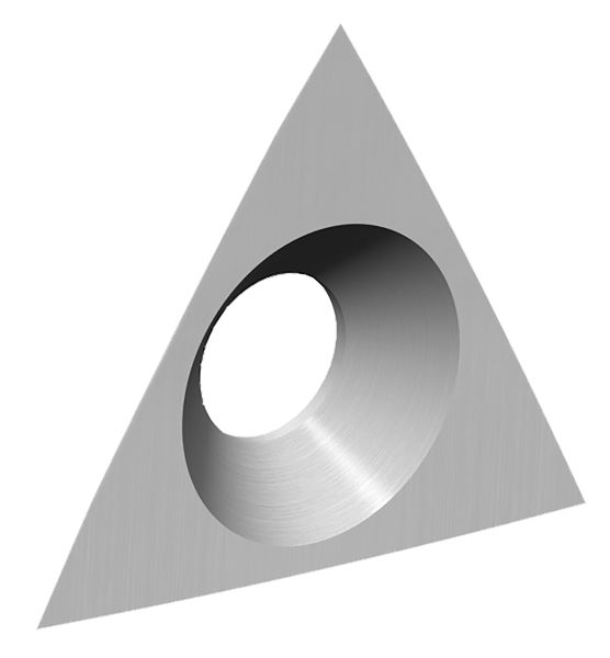 Plaquettes réversibles HW à 3 coupes LEUCO - bombé