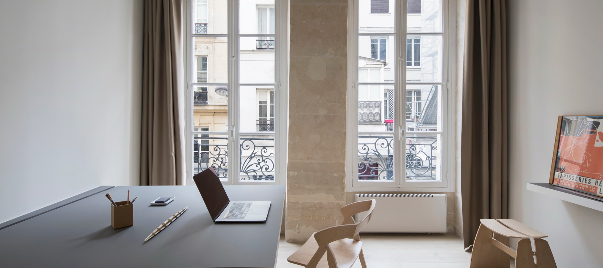 Espace minimal multifonctionnel – EDB Studio, Le Marais