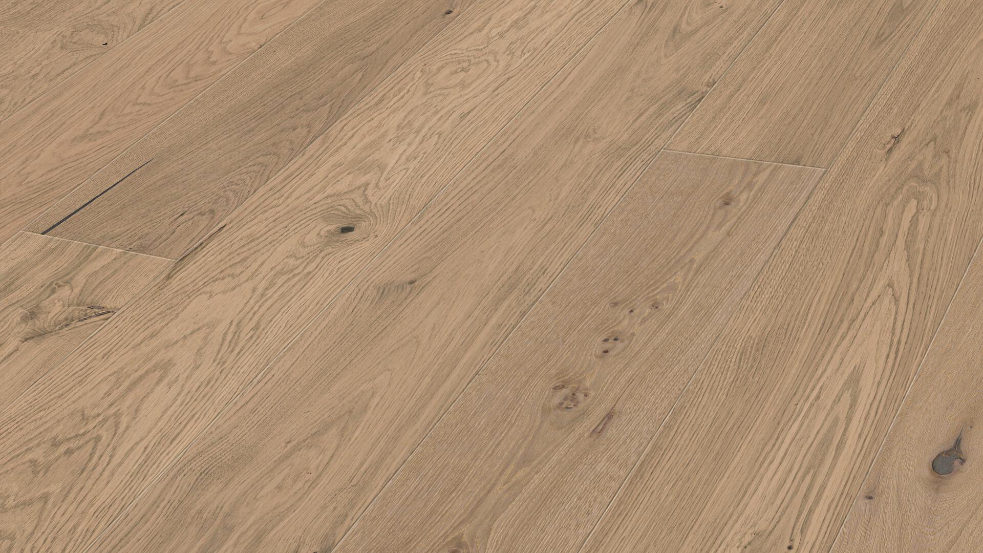 Lame de parquet contrecollé MEISTER Wood Flooring Natureflex HD 100 chêne Authentic pure greige oak