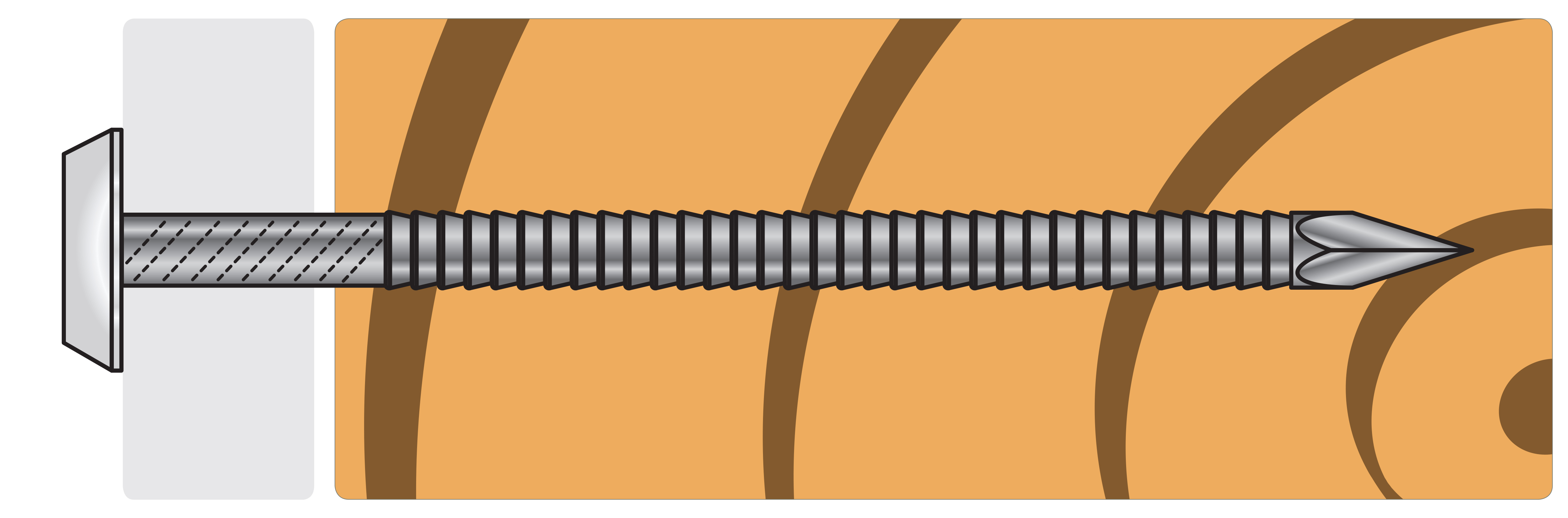 NPHWS Pointe pour bandeau de rive PVC - Inox A4