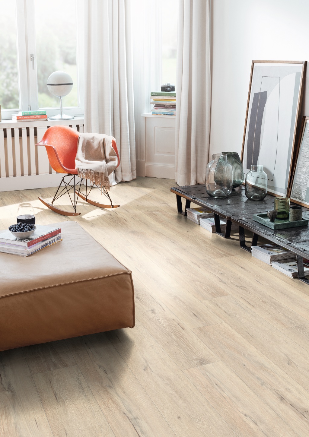 Lame de sol stratifié hydrofuge EGGER Beige Melba Oak 2