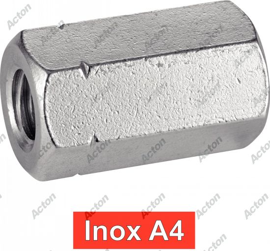Écrou hexagonaux, m = 3XD inox A4 - DIN 6334 Acton