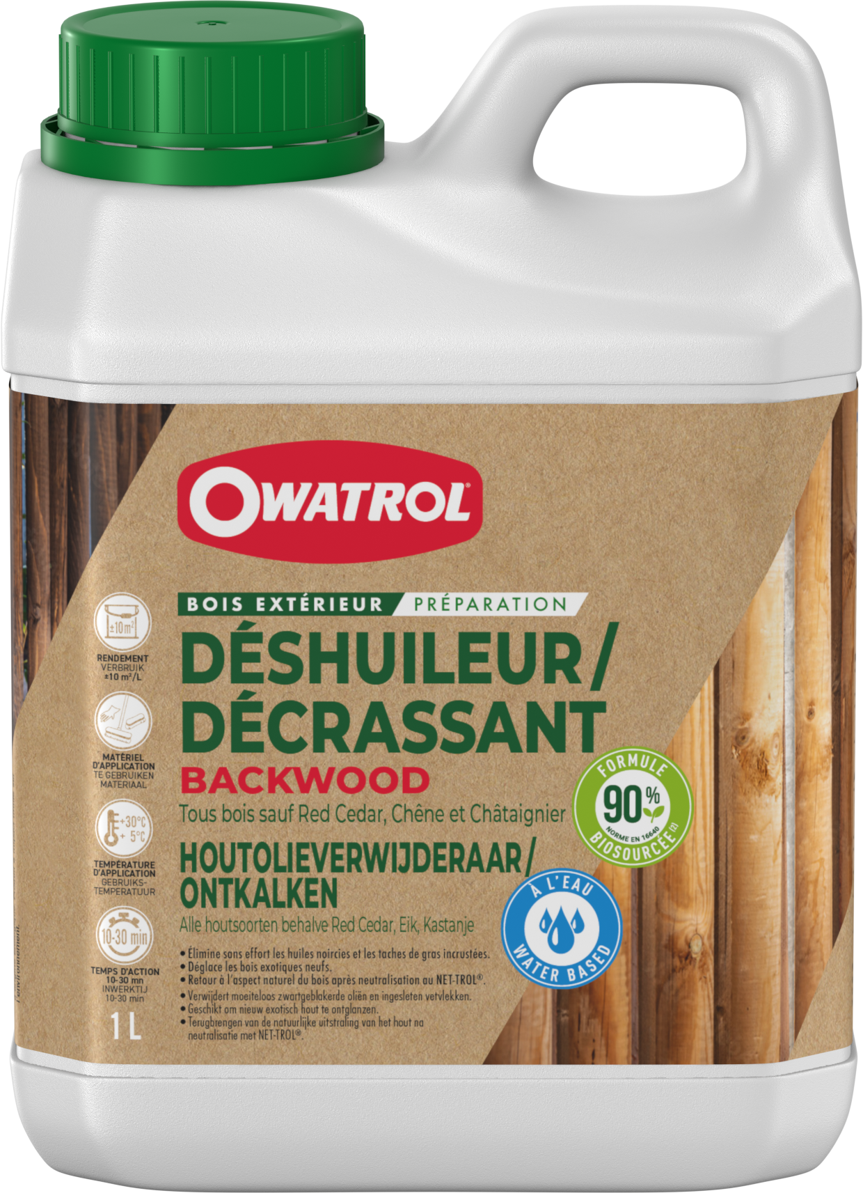 BACKWOOD : Déshuileur décrassant biosourcé