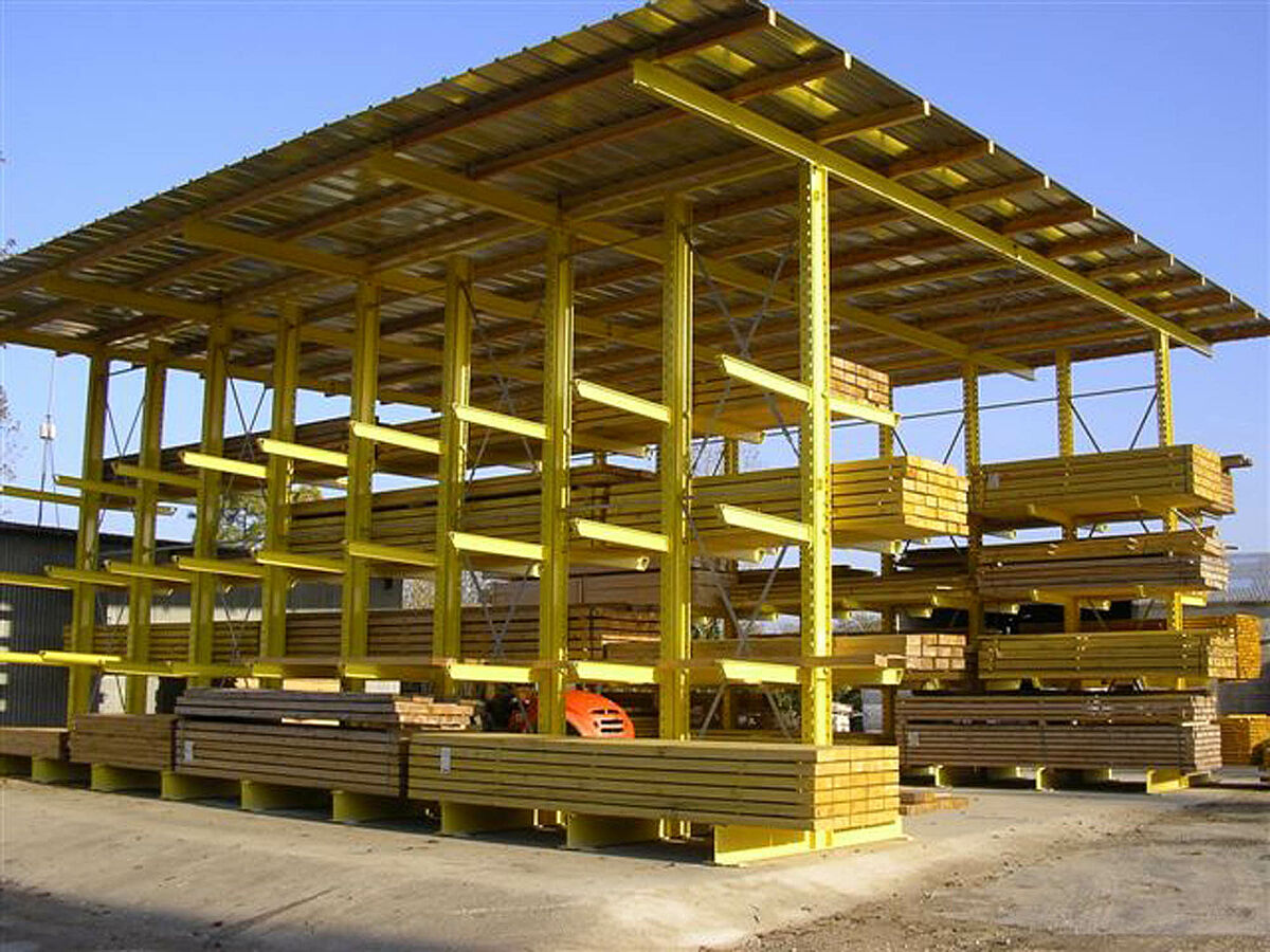 Hall de stockage autoportant OHRA à rayonnages intégrés 4
