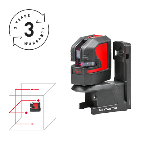 Niveau laser lignes et points Leica Lino L2P5-1