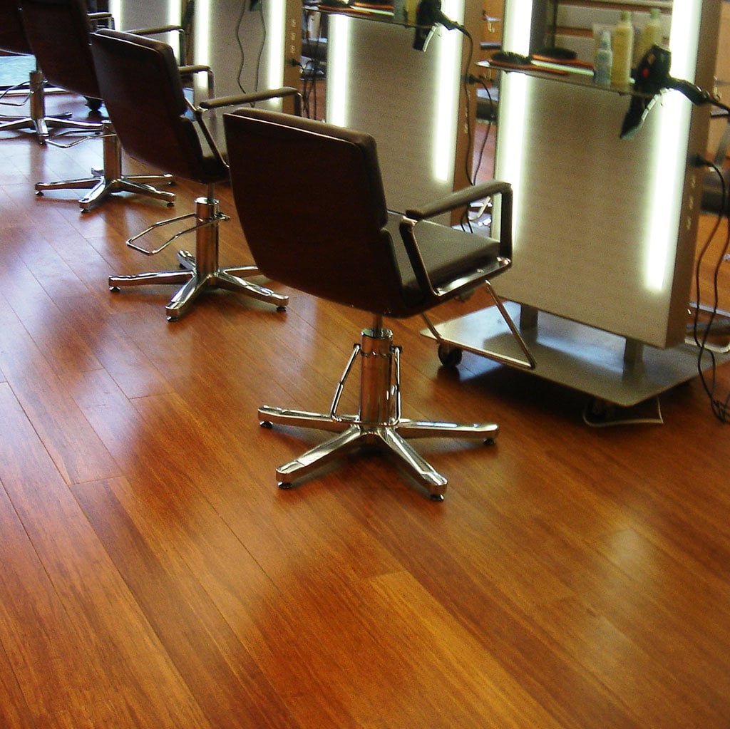 Sol vinyle rigide bambou ootouch Bamwood Caramel Flexibam Click 3