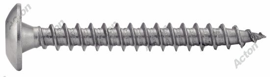 Vis de pentures, tête cylindrique large six lobes, inox A2 Acton 2