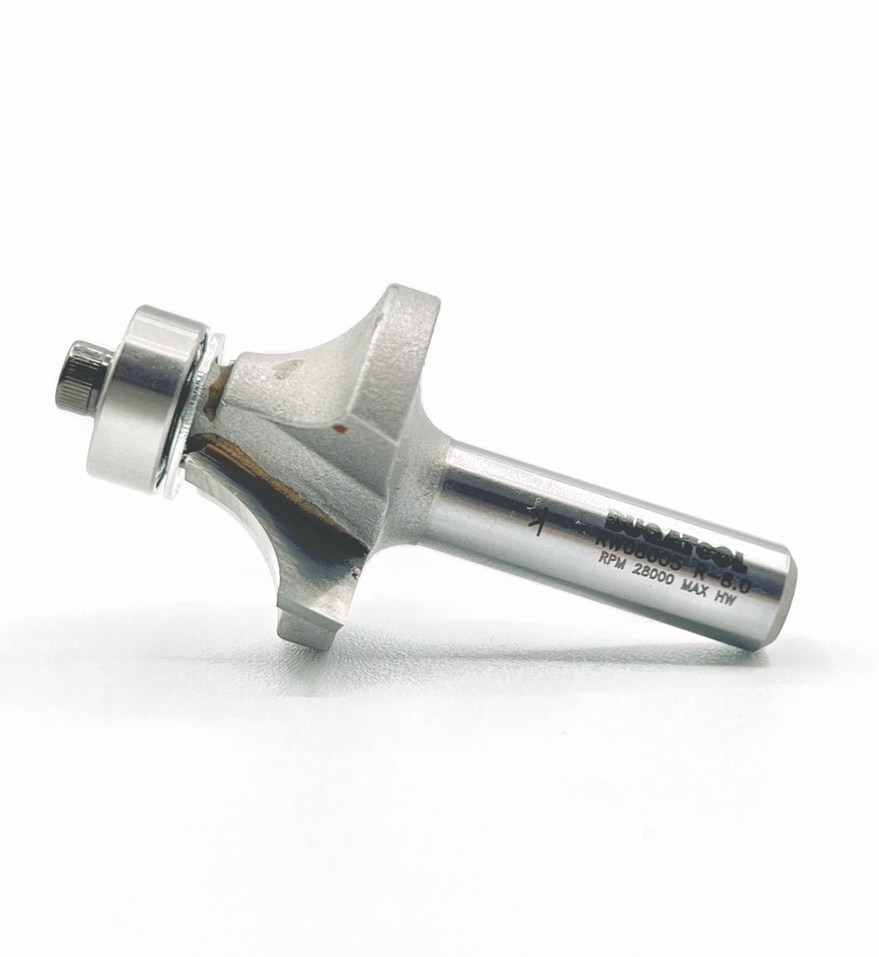 Fraise industrielle à rayon de 8 mm, 2 lames et queue S8 4
