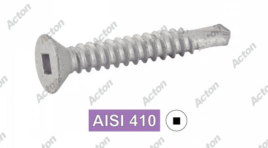 Vis autoperçantes tête fraisée carrée AISI 410 - DIN 7504 o Acton