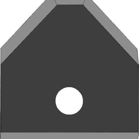 Plaquettes interchangeables HW à chanfreiner à 2 coupes LEUCO