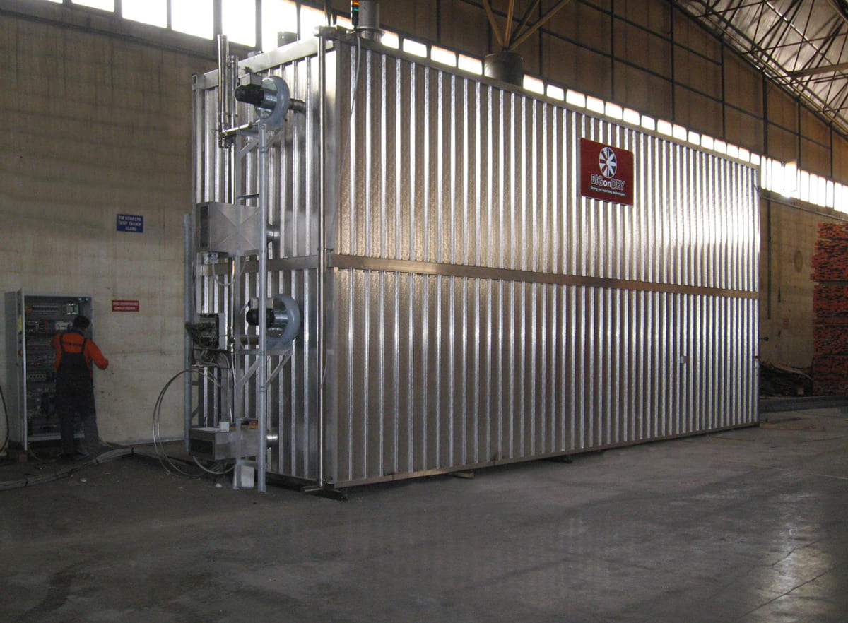 Installation de thermo-modification du bois BIGonDRY THW 4