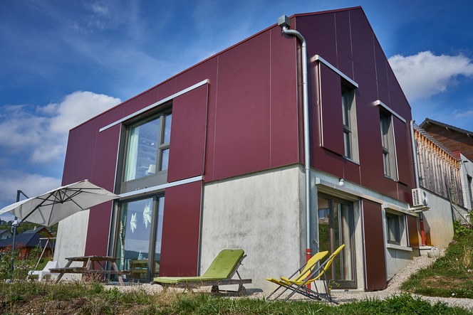 Maison bois moderne à Novalaise