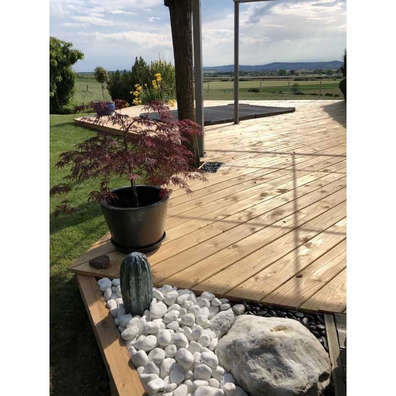 Lot de 5 m² - Lame de Terrasse Bois Lisse LINEO 28x145 Douglas 5