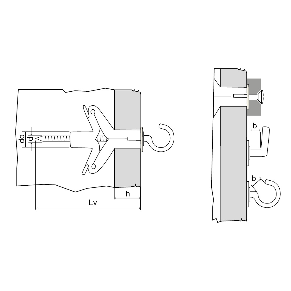 FX Cheville nylon pour matériaux creux et plaque de plâtre 3