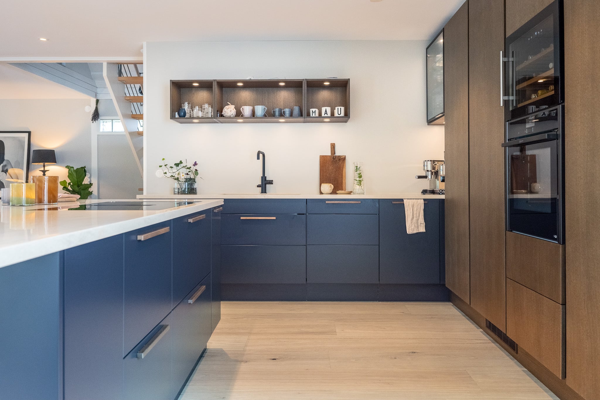 Lame de parquet hybride Bjelin Woodura Höja chêne Misty White 5