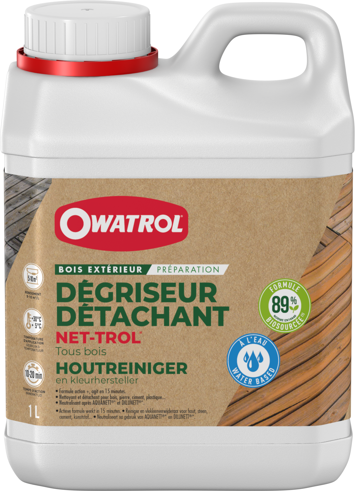 Dégriseur détachant bois extérieur Owatrol Net-Trol