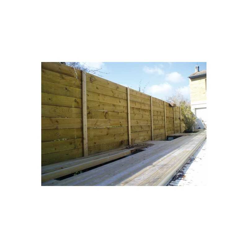Planche Volige 18x150mm Brut Traité Autoclave Marron 3m 4