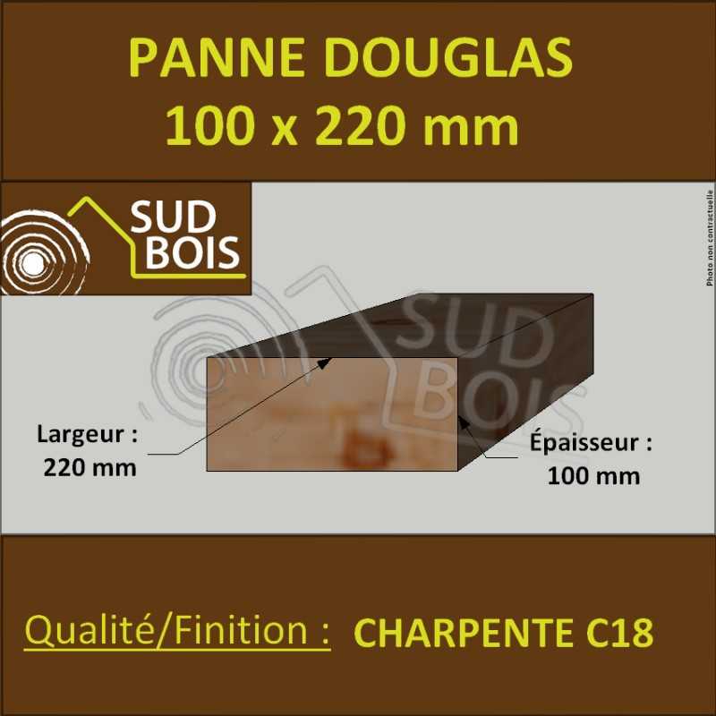 Panne / Poutre 100x220 Douglas Bois de France