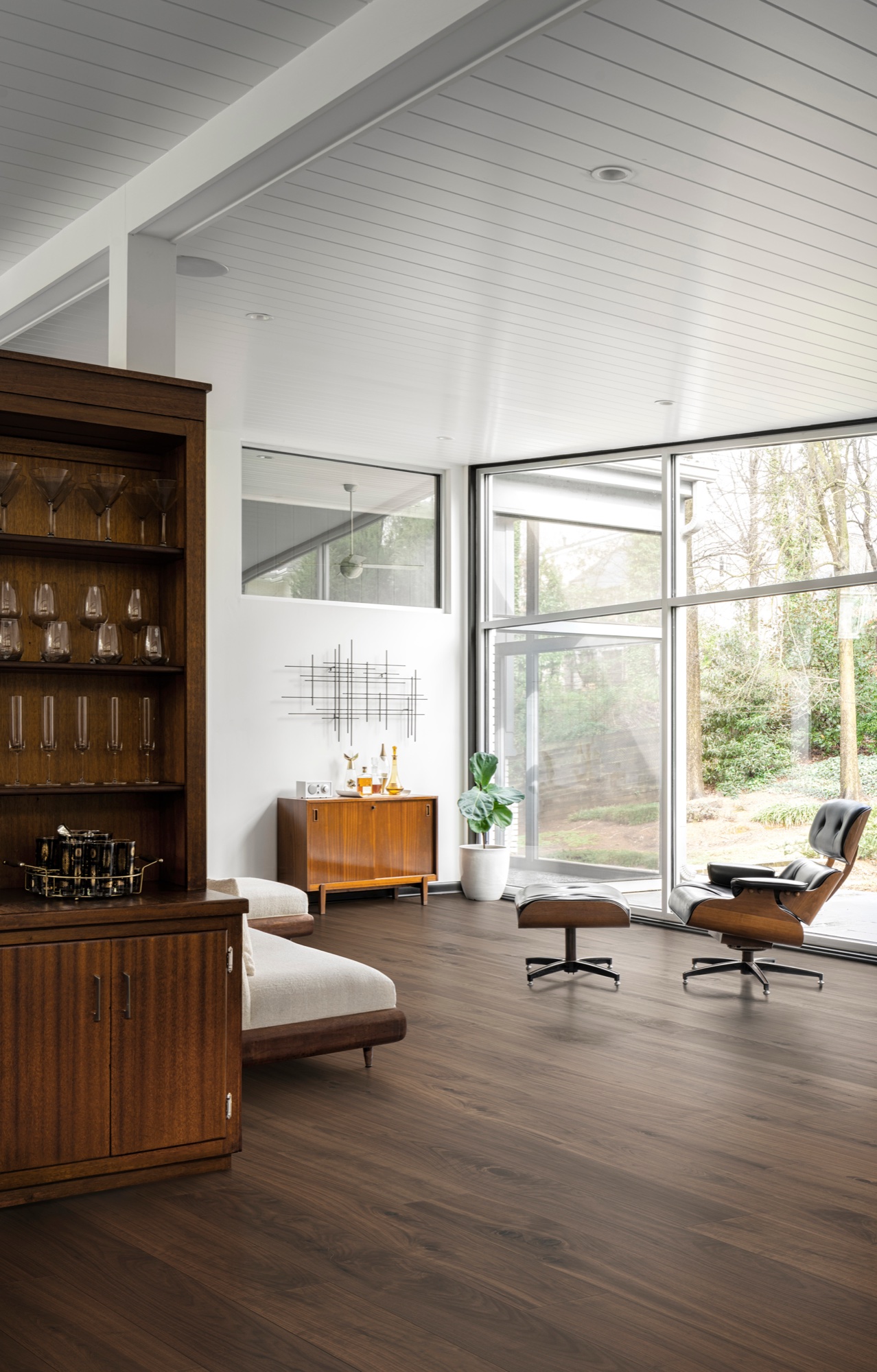 Lame de parquet hybride Bjelin Woodura Vallby noyer Terra Brown 2