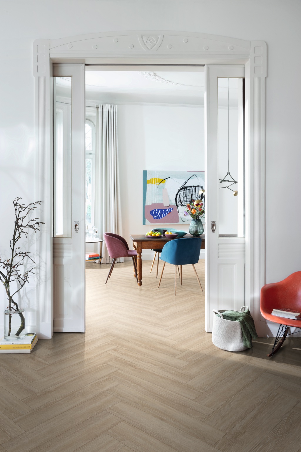 Lame de sol stratifié EGGER Cream Newport Oak 2