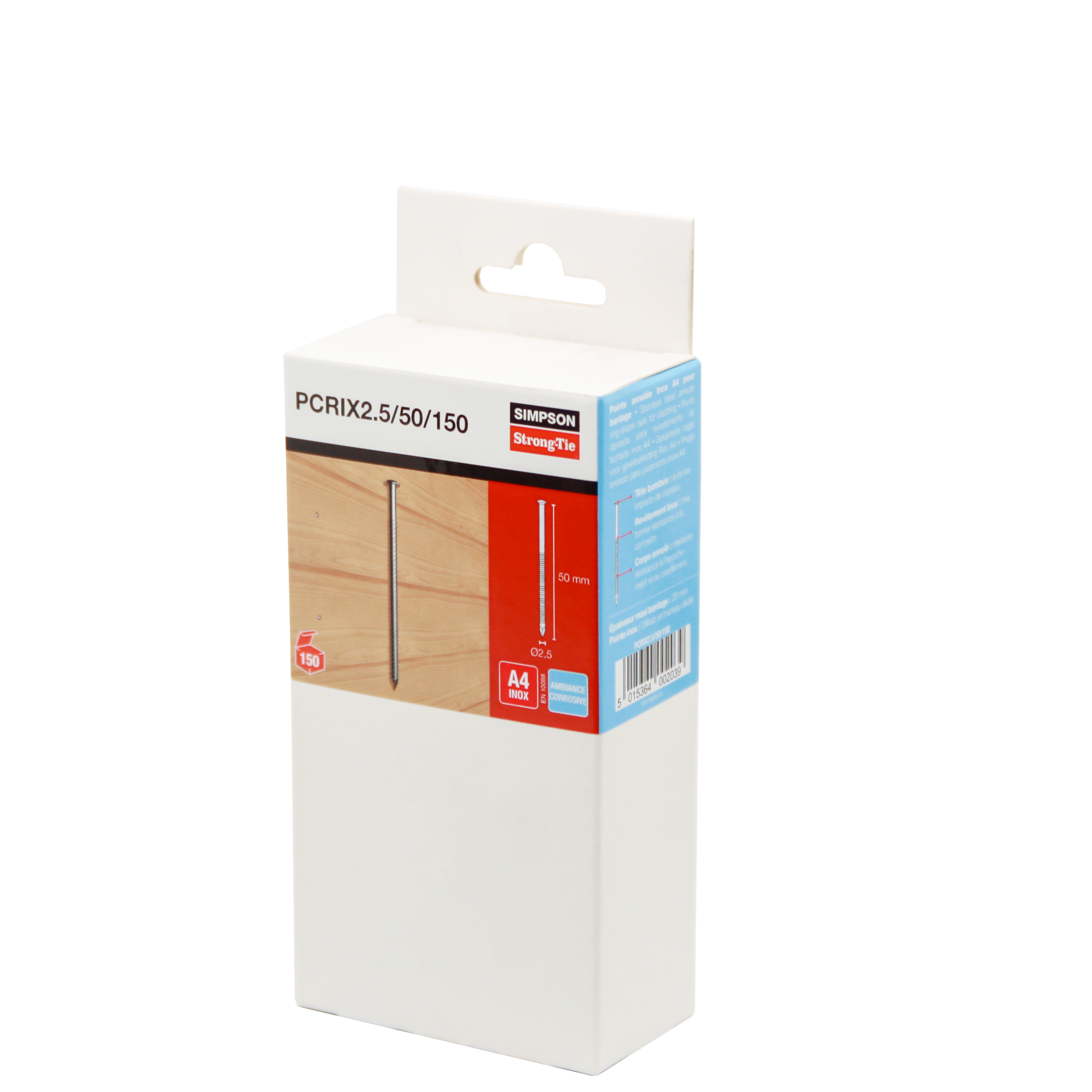 PCRIX Pointe annelée pour bardage - Inox A4 2