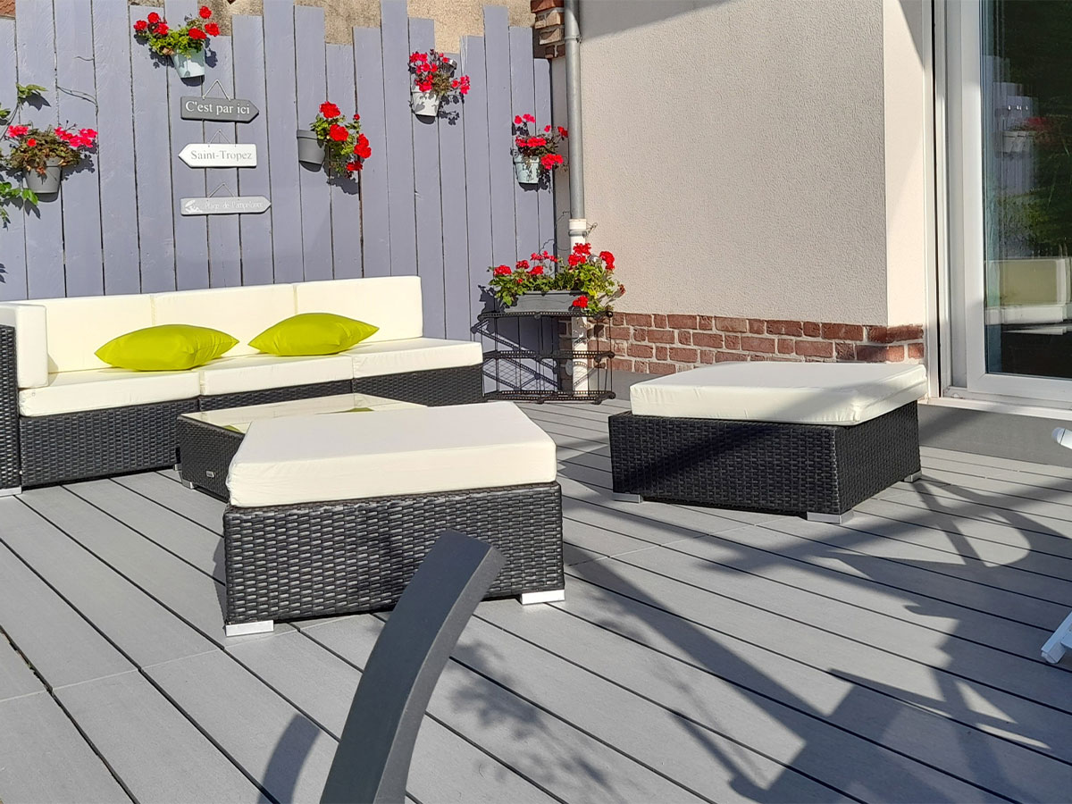 Terrasse Optima Eko Basalte 40