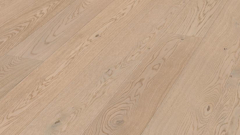 Lame de parquet contrecollé MEISTER Lindura HD 400 chêne Off-white oak lively verni