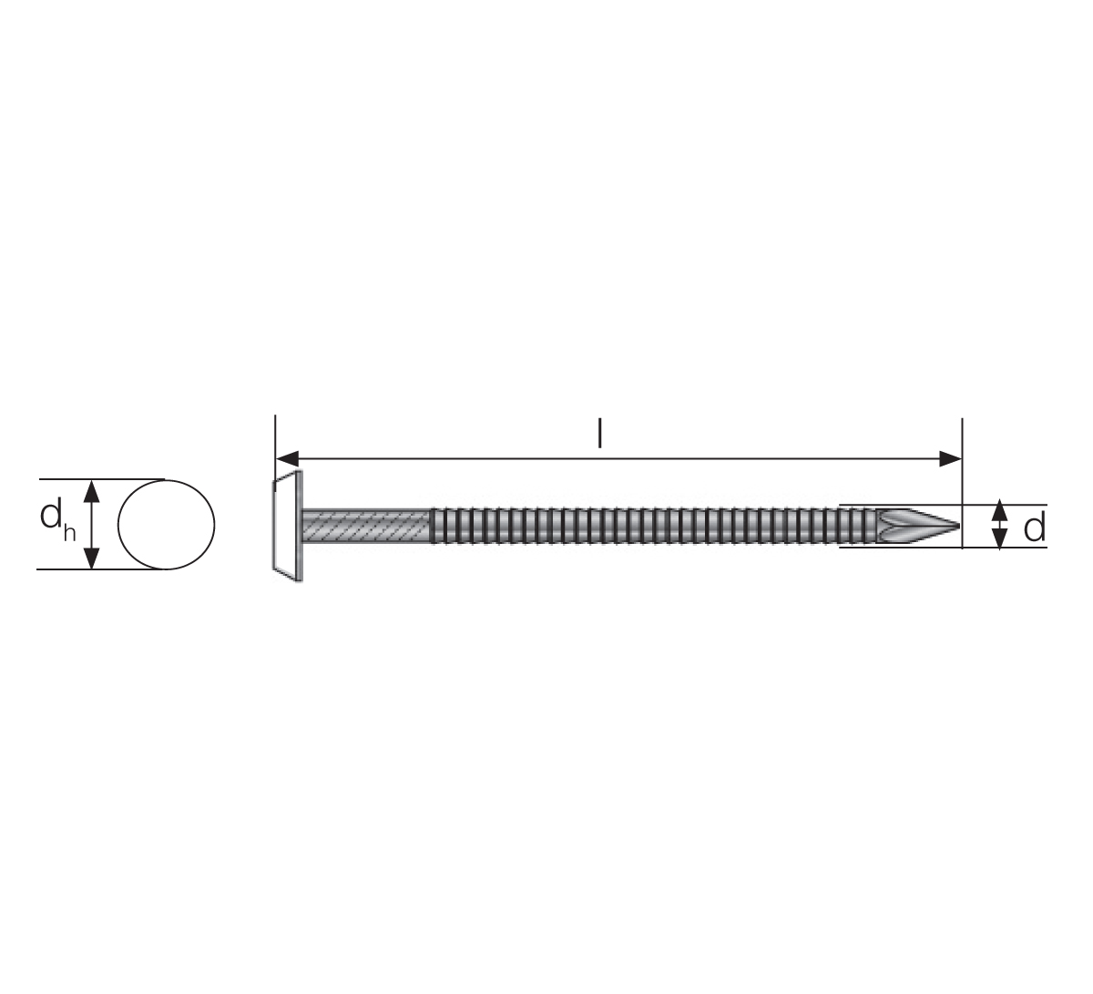 NPHWS Pointe pour bandeau de rive PVC - Inox A4 3