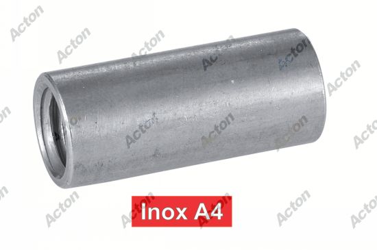 Manchon cylindriques taraudés inox A4 Acton