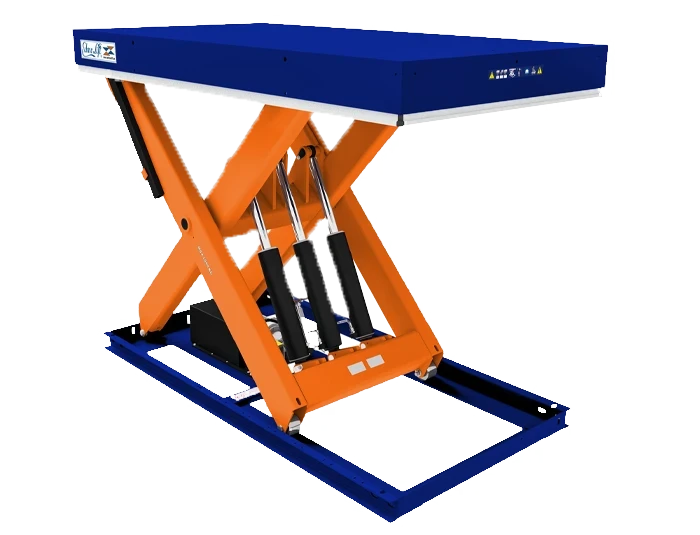Table élévatrice à ciseaux simple acier 10 t 2