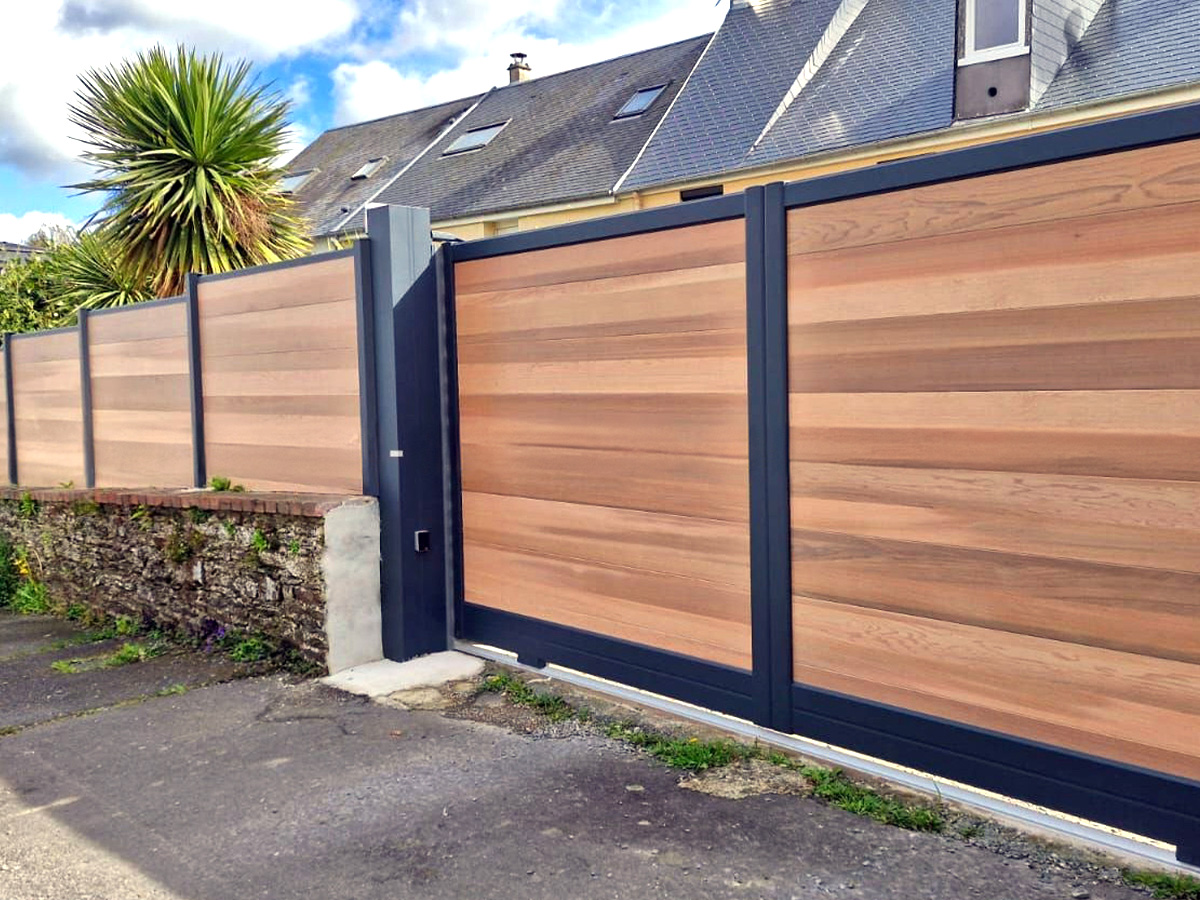 Portail coulissant Red Cedar 6