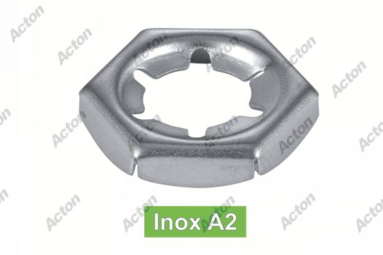 Écrou -pal- autofreines hexagonauxinox A2 - DIN 7967 Acton