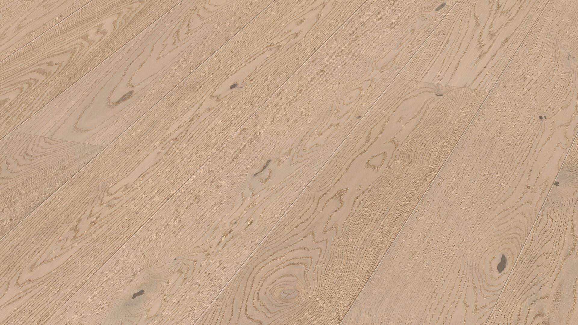 Lame de parquet contrecollé MEISTER Wood Flooring Natureflex HD 100 chêne Off-white oak lively