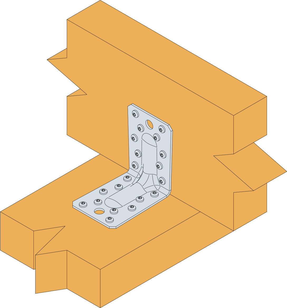E9S/2.5 Grande équerre renforcée